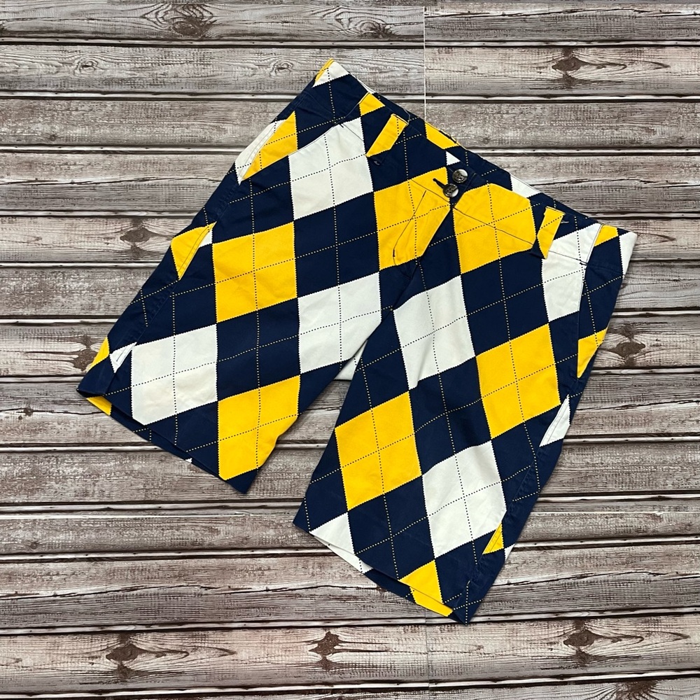 Loudmouth Vibrant Argyle Athletic Shorts